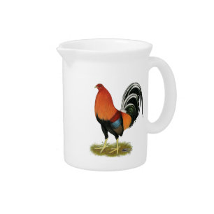 Gamecock Wheaten Rooster Drink Pitcher