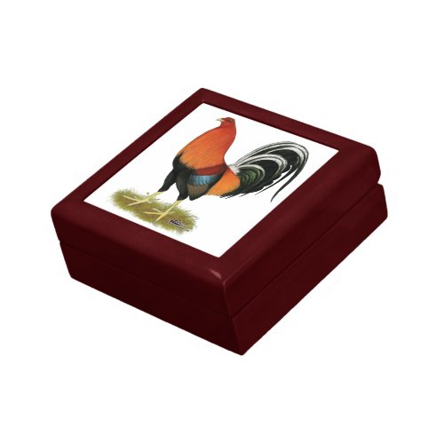 Gamecock Wheaten Rooster Jewelry Box