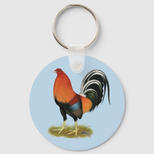 Gamecock Wheaten Rooster Keychain
