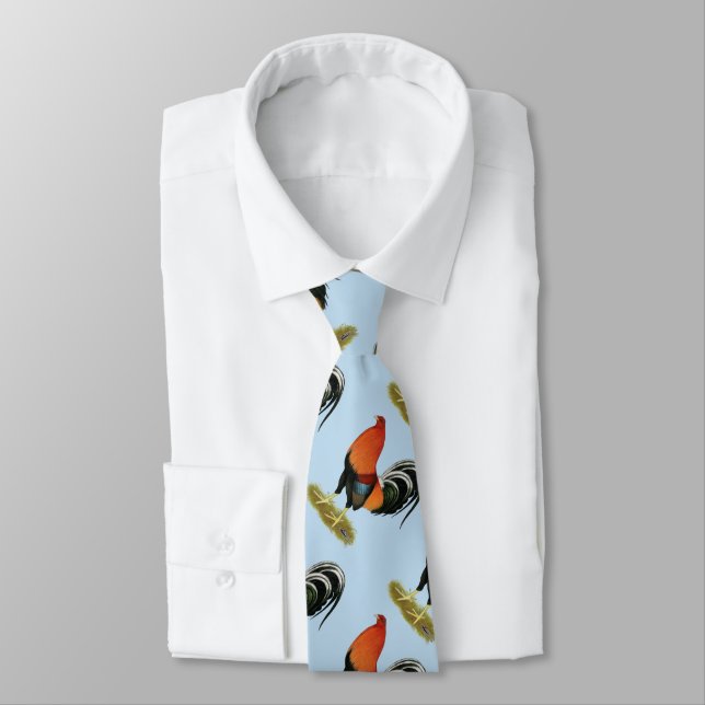 Gamecock Wheaten Rooster Neck Tie (Tied)