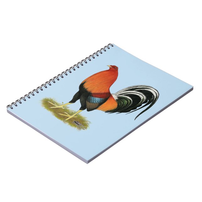 Gamecock Wheaten Rooster Notebook (Left Side)