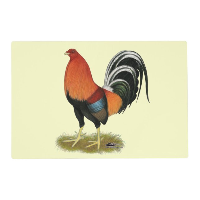 Gamecock Wheaten Rooster Placemat (Front)