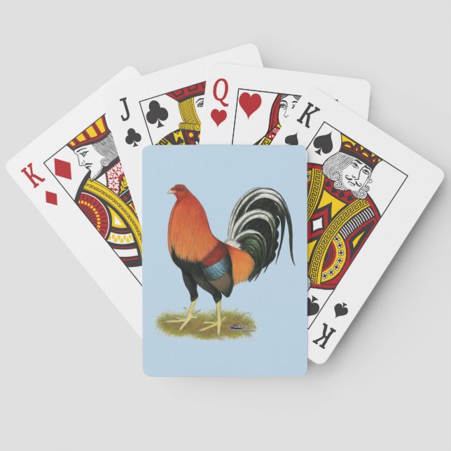 Gamecock Wheaten Rooster Poker Cards (Back)