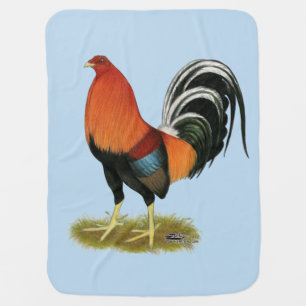Gamecock Wheaten Rooster Receiving Blanket