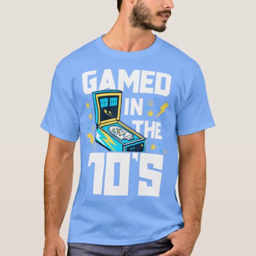 Gamed In The 70s Pinball Shirt For Men Retro Arcad