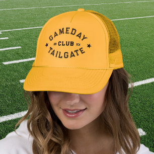 Gameday Tailgate Club Custom Yellow Football Trucker Hat