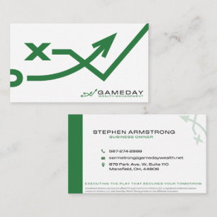 Gameday Wealth Management Business Card - White
