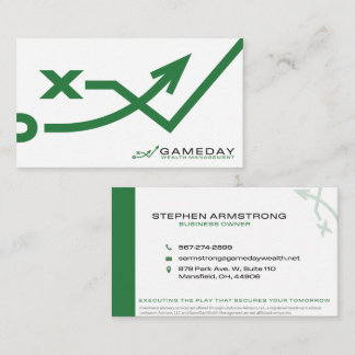 Gameday Wealth Management Business Card - White
