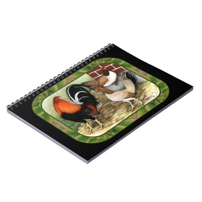 Gamefowl On the Farm Notebook (Left Side)