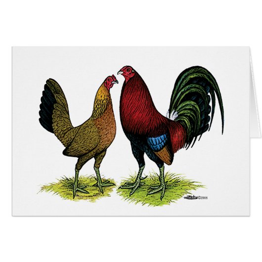 Gamefowl Pair Cards (Front Horizontal)