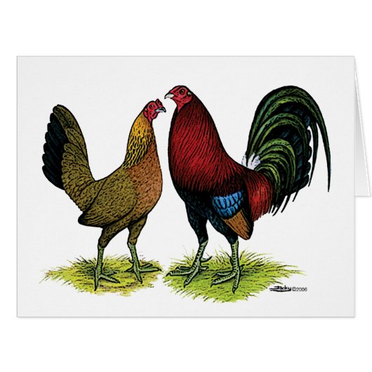 Gamefowl Pair Cards (Front Horizontal)