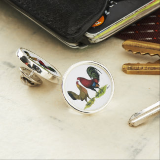 Gamefowl Pair Lapel Pin