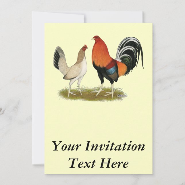 Gamefowl Wheatens Invitation (Front)