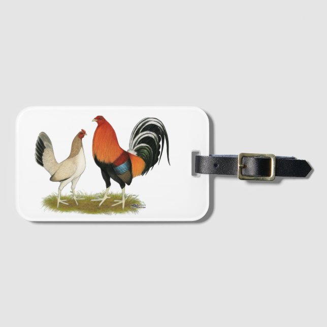 Gamefowl Wheatens Luggage Tag (Front Horizontal)
