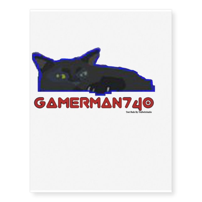 Gameman740 TemTat Temporary Tattoos (Front)