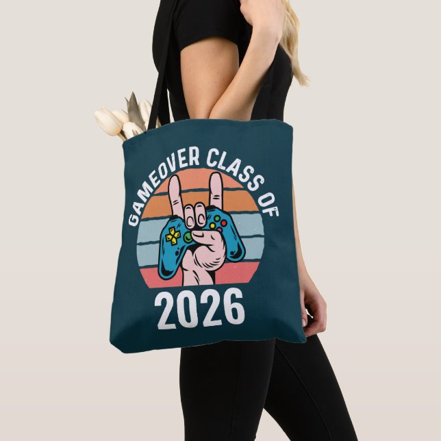 Gameover Class of 2026 Tote Bag (Close Up)