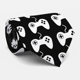 Gamepad Analogs Symbol Neck Tie