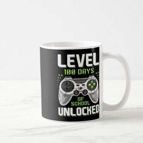 Gamer 100th Day Of School Level 100 Days Unlocked  Coffee Mug