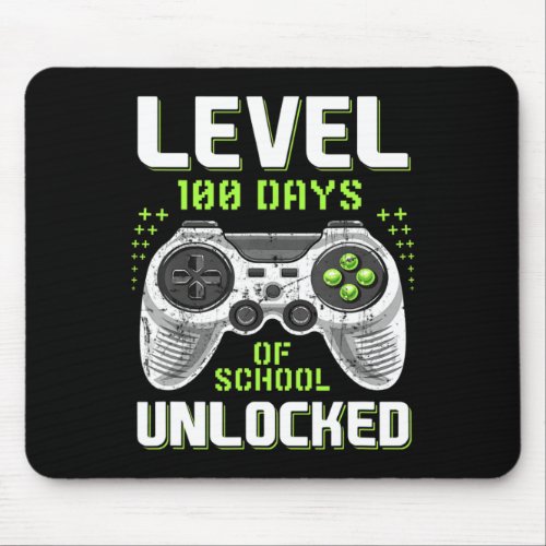 Gamer 100th Day Of School Level 100 Days Unlocked  Mouse Pad