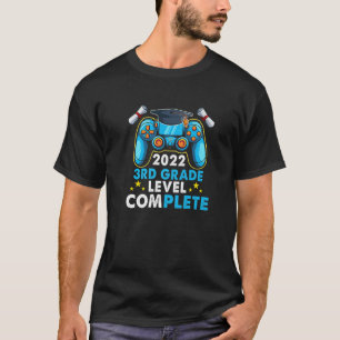 Gamer 2022 3Rd Grade Level Complete Senior 22 Grad T-Shirt
