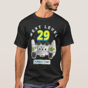 Gamer 29th Birthday Next Level 29 Game Controller T-Shirt
