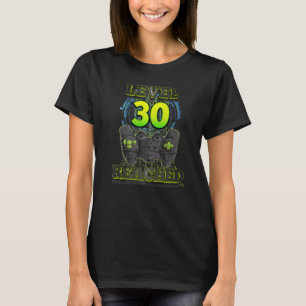 Gamer 30th Birthday Level 30 Reached Gaming Men Wo T-Shirt