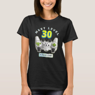 Gamer 30th Birthday Next Level 30 Game Controller T-Shirt