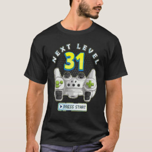 Gamer 31th Birthday Next Level 31 Game Controller T-Shirt