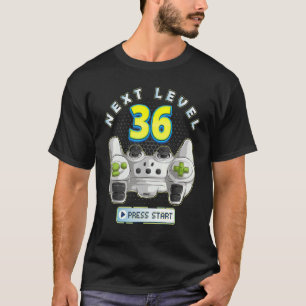 Gamer 36th Birthday Next Level 36 Game Controller T-Shirt