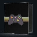 Gamer 3 Ring Binder<br><div class="desc">Is your game console your best friend? Do you stay up all night playing video games? Here is your chance to show off your love of video games with this Gamer design by Middlemind!</div>