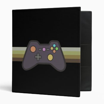 Gamer 3 Ring Binder by Middlemind at Zazzle