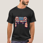 Gamer 4th Of July T Shirt Video Game Kids Boys Men
