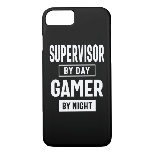 Gamer and Supervisor Job Title Gift iPhone 87 Case
