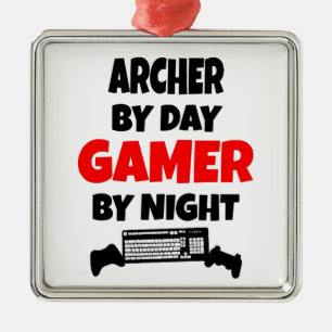 Gamer Archer Metal Ornament