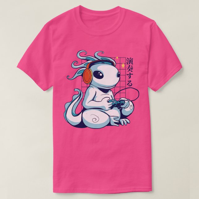 Gamer Axolotl T-Shirt (Design Front)