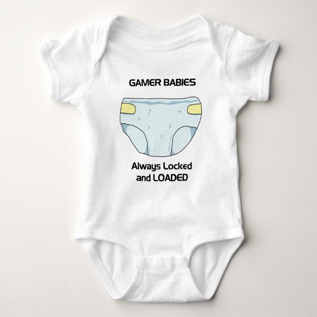 Gamer baby bodysuit (Front)