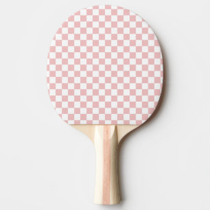 Gamer Baby Pink Checkerboard Ping Pong Paddle