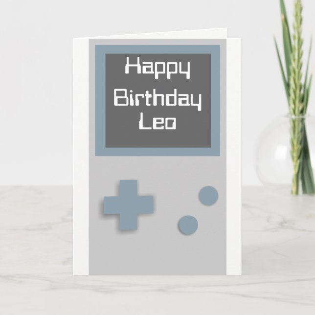 Gamer Birthday card (Front)
