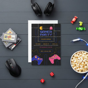“Gamer Birthday Card – Epic Party Level Up Fun!
