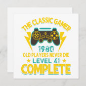 Gamer Birthday Gift Custom Year and Age (Front/Back)