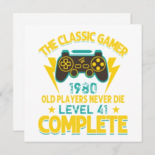Gamer Birthday Gift Custom Year and Age (Front/Back)