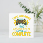 Gamer Birthday Gift Custom Year and Age (Standing Front)