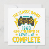Gamer Birthday Gift Custom Year and Age (Front)