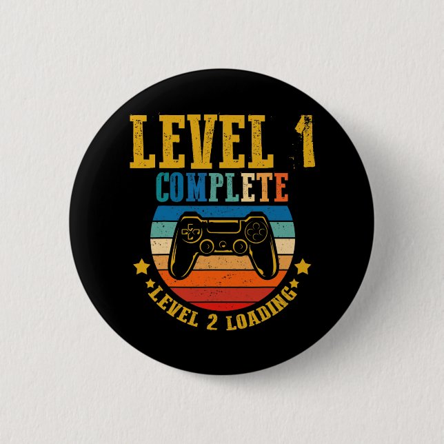 Gamer Birthday Level 1 Complete Level 2 Loading An Button (Front)
