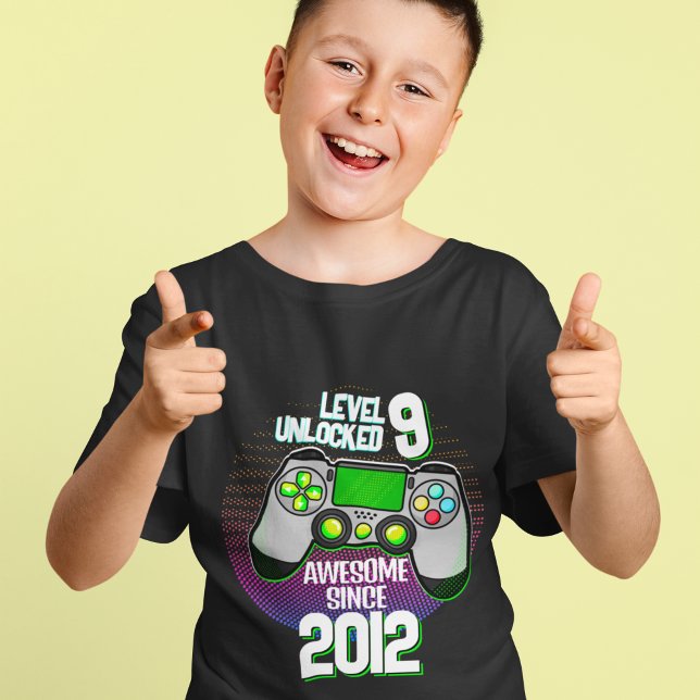 Gamer Birthday Party Costume Level Unlocked Gift T-Shirt (Creator Uploaded)