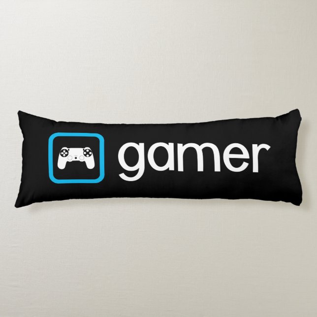 Gamer (Blue) Body Pillow (Front)