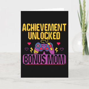 Gamer Bonus Mom Unlocked Video Game Stepmom Gaming Card