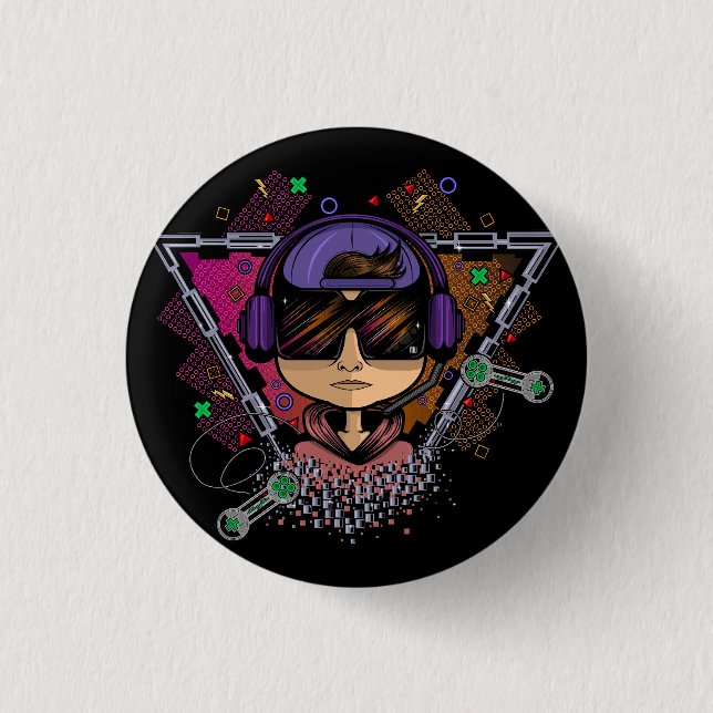 Gamer Boy Button (Front)