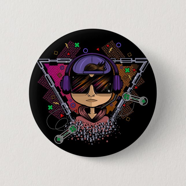 Gamer Boy Button (Front)