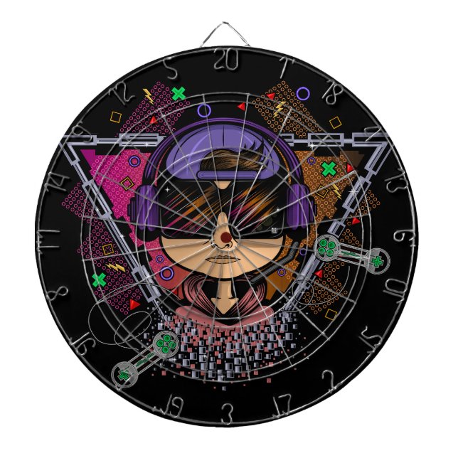 Gamer Boy Dart Board (Front)